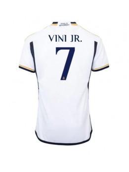 Moški Nogometna dresi replika Real Madrid Vinicius Junior #7 Domači 2023-24 Kratek rokav
